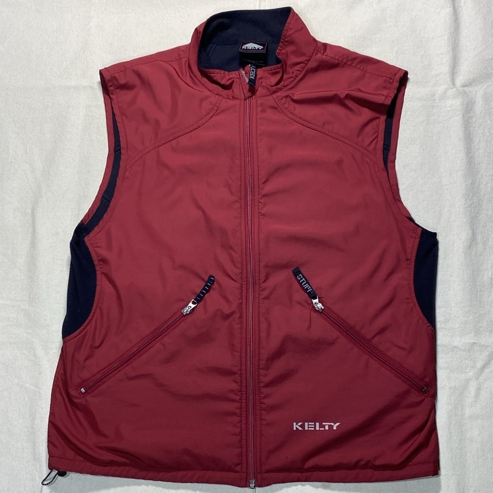 Vintage Y2K Atomic Skiing Vest Large Red Gray Also Branded "KELTY" Embroidered